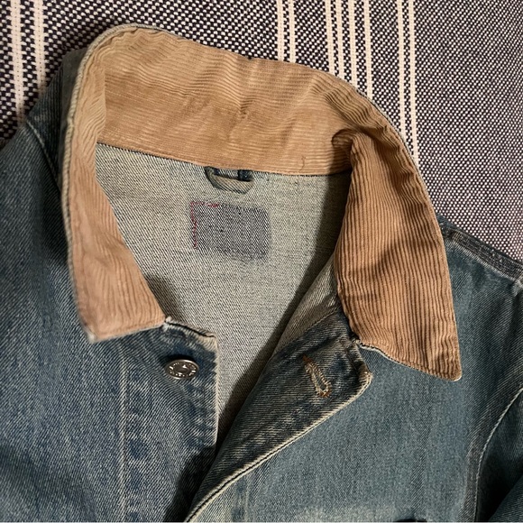 ‼️SOLD‼️ PRL Vintage Chief Indian Head Native American Jean Jacket Large - Picture 7 of 10